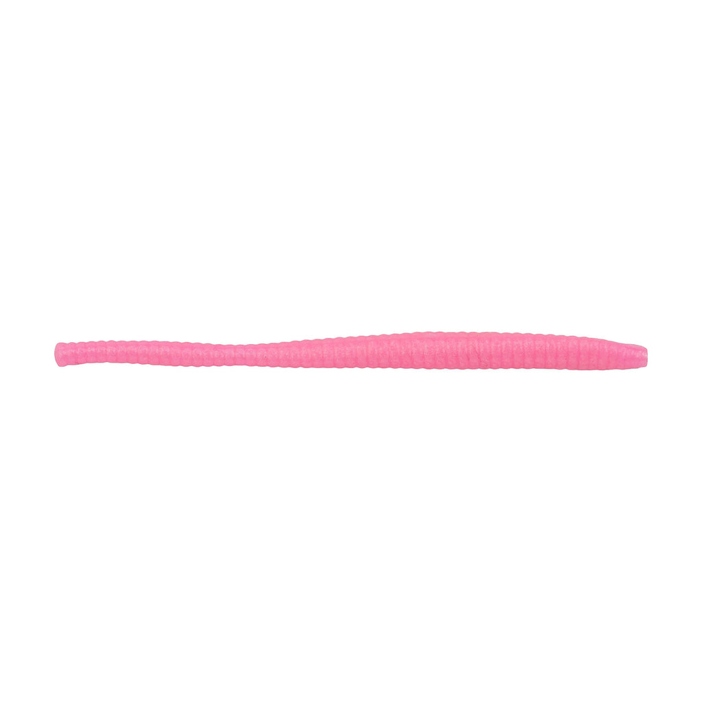 Berkley PowerBait Power Floating Trout Worm Fishing Bait, Bubblegum, 3in | 8cm, Irresistible Scent & Flavor, Realistic Worm Profile, Ideal for Trout and More