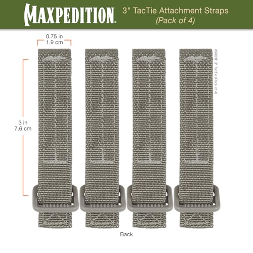 Maxpedition 3-Inch TacTile - Pack Of 4 (Foliage Green)