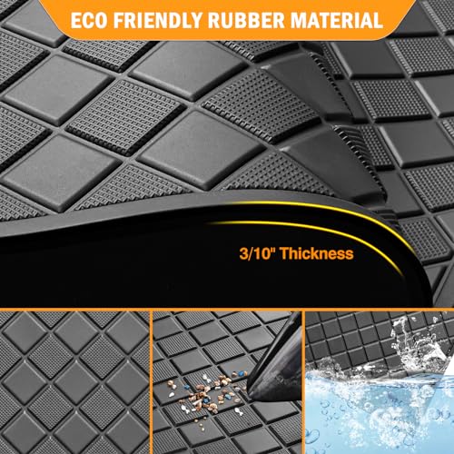 Golf Cart Floor Mat Black Trim Fit Club Car DS 1982-2013 Villager 1982-2018