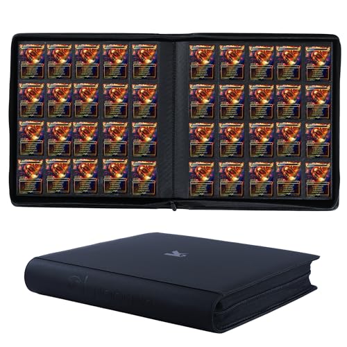 2000 Pockets Trading Card Binder Black - 20 Pocket Collection Organizer