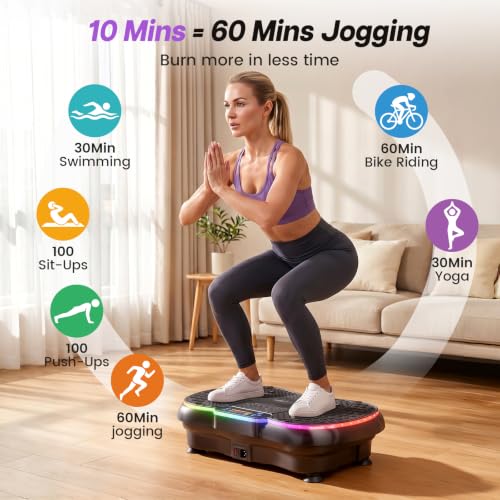 Large Vibration Plate Exercise Machine for Full-Body Workout - Bigger