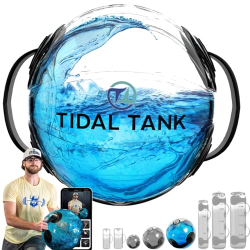 Tidal Tank Sphere Mini Water-Weighted Bag with Max 55 lb - Portable Home Gym Equipment