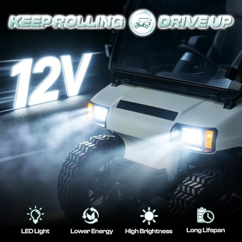 Golf Cart LED Light Kit for Club Car DS 1993-Up Headlights & Taillights - Factory Style