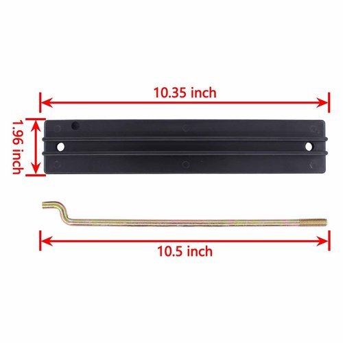 ApplianPar Set of 3 Battery Hold Down Plate and Rods with Washers Nuts for Club Car DS Carryall 1998-2005 Electric Golf Cart 101090801 1013683