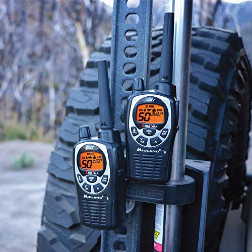 Midland GXT1000VP4 50-Channel GMRS Walkie Talkies 4 Pack, Waterproof 36-Mile Range