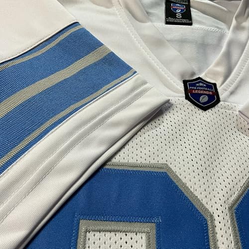 Unisex White Detroit Football Jersey - Barry Sanders Custom Sewn XL