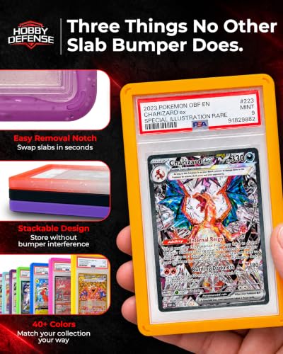 PSA Slab Guard 3-Pack - Red Slab Protector for Graded Cards, Fits PSA Case