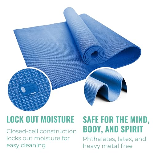 Assorted 10-Pack 3mm Bulk Yoga Mats - Non-Slip, Cushioned, Portable