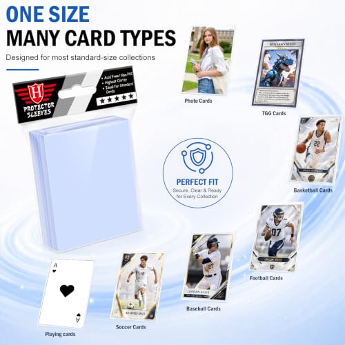 3000 Counts Clear Plastic Penny Card Sleeves for Trading Cards - Fits Standard MTG Baseball and Sports Cards - Variation of THIS listing