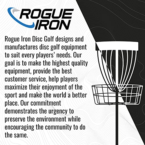 Rogue Iron Disc Golf Rangefinder - Rechargeable, Measures in Feet & Yards