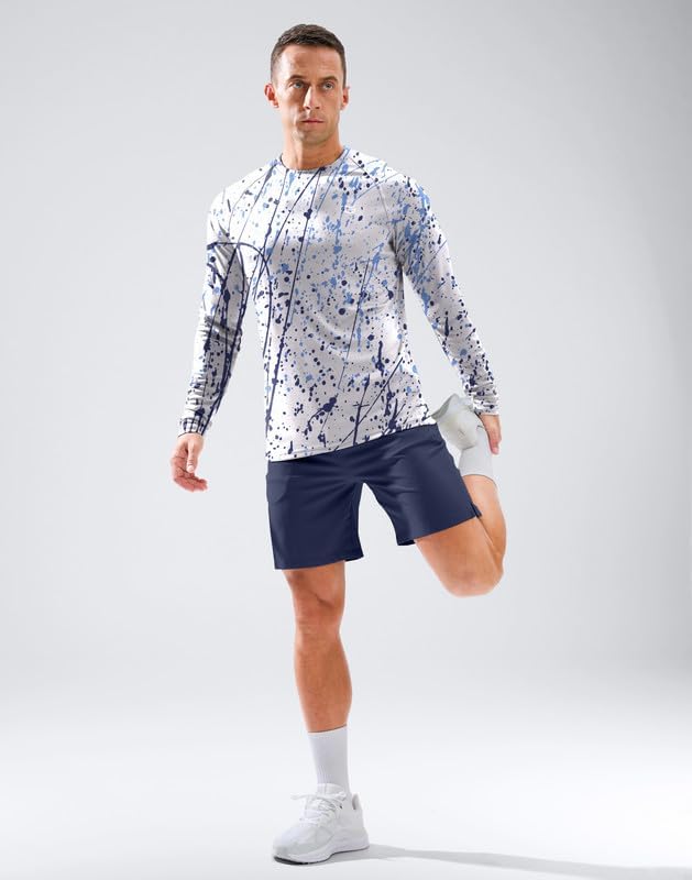 Skiennix Men's Long Sleeve Sun Protection Shirt - UPF 50+ for Ultimate UV Defense