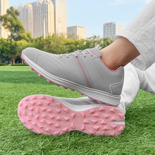 Women's Golf Shoes Spikeless Sneakers Lightweight Breathable Anti-Slip Performance
