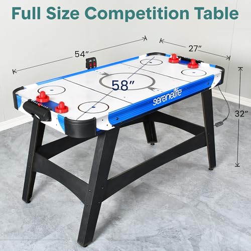 58-Inch Air Hockey Table with Digital Scoreboard & Powerful Motor