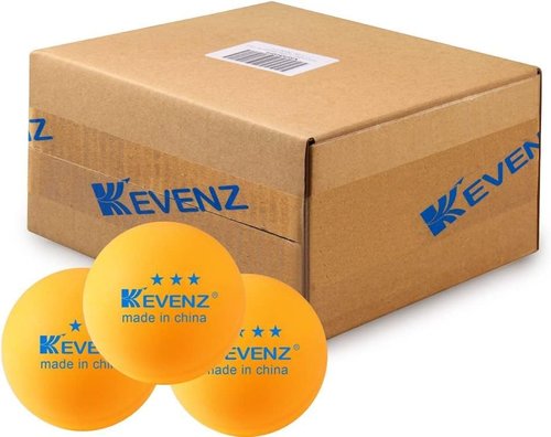 KEVENZ 3 Star Ping Pong Balls - 40+mm Advanced Table Tennis Balls for Training & Competition | White