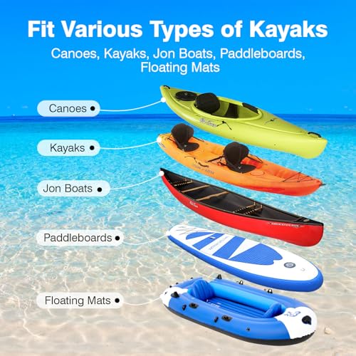 Morohope Wide-Width Adjustable Kayak Beach Cart with 16-Inch Wheels, Heavy Duty 330 LBS Capacity