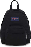 JanSport Half Pint Mini Backpack - Durable 10.2L Bag with Adjustable Straps & Zippered Pocket | Black