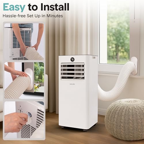 Portable 8,000 BTU Air Conditioner and Heater - No Wifi, Compact Climate Control