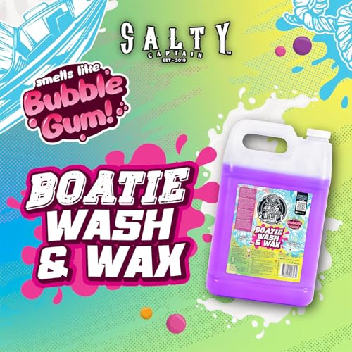 Salty Captain Boatie Wash N Wax - Bubble Gum Scent - 1 Gallon