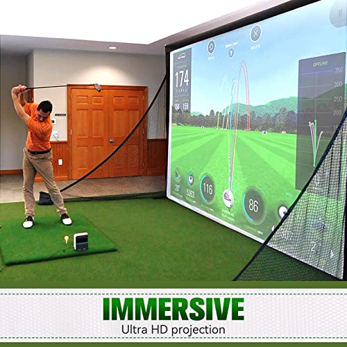aikeec 10ft x 10ft Golf Impact Screen - 7mm Thickened Indoor/Garage Practice Net