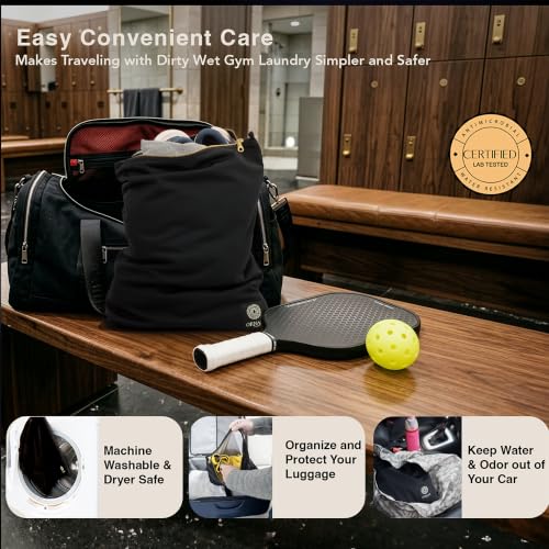 Waterproof Gym Clothes Bag with Odor Control and Bacteria Resistance