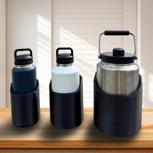Magnetic Cup Holder Heavy Duty for 46 50 64 oz Bottles, Truck Bed & Bus Mounts, Portable Water Bottle Organizer Rack, Golf Cart, Tractor, Lawnmower Drink Holder Accessories (46oz)