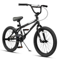 Cubsala Black 20-Inch BMX Race Bike for Beginners & Pros with 2 Pegs