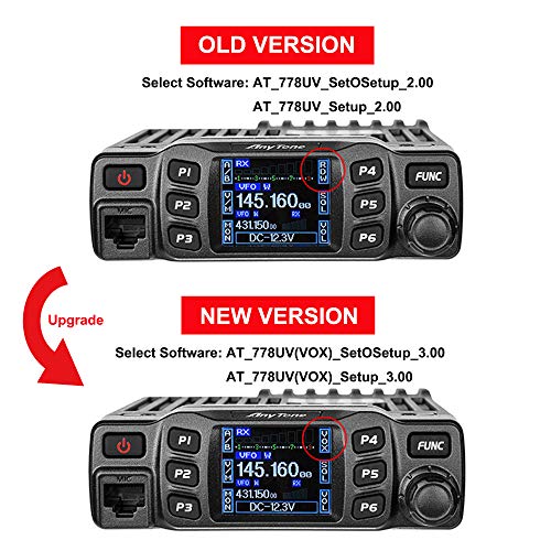 Dual Band 25W Mobile Transceiver Radio with VOX and Display - CABLE Variation