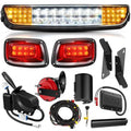 Golf Cart LED Light Bar Kit for EZGO TXT 1996-2013 Street Legal 12V Headlights Taillights