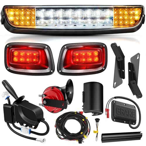 Golf Cart LED Light Bar Kit for EZGO TXT 1996-2013 Street Legal 12V Headlights Taillights