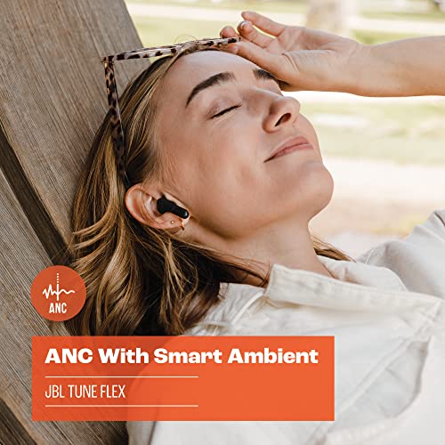 JBL Tune Flex True Wireless Noise Cancelling Earbuds - Black, Small
