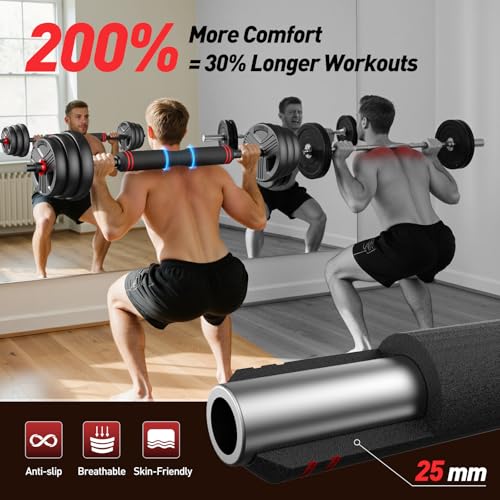 FITPLAM 35LB Adjustable Dumbbell Set 5-in-1 Home Gym Weights for Men Women