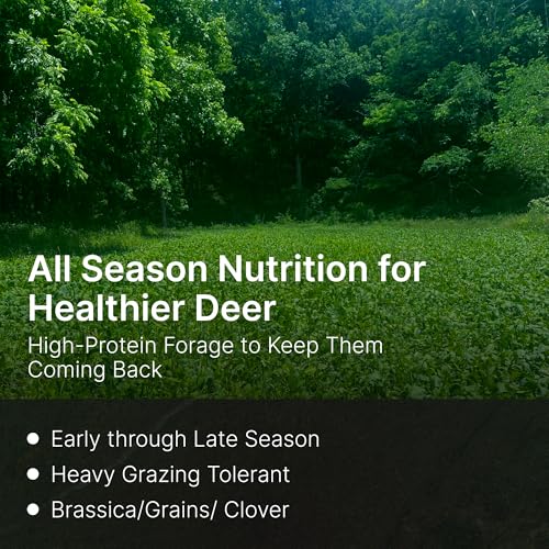 Hit List Seed Elite 8 Fall Deer Food Plot Seeds 1/2 Acre Mix - Turnip, Radish, Brassica, Clover, Wheat, Rye, Oats, Peas