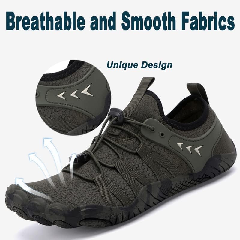 Skiennix Water Shoes - Quick Dry Barefoot Aqua Shoes for Men & Women | Ideal for Beach, Pool & River Activities