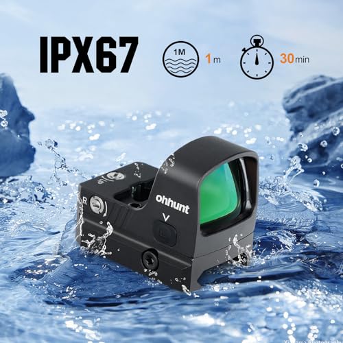 ohhunt RD U2 3 MOA Green Dot Sight for RMR Footprint, Shockproof & Waterproof