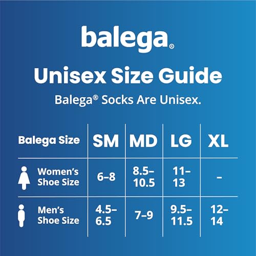 Balega No Show Medium Crew Athletic Running Socks - White, Blister Resistant