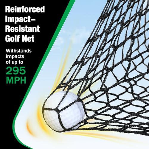 Golf Practice Net 10x7ft with Targets - Portable Hitting Net for Backyard Indoor & Outdoor Training - Improve Swing & Accuracy (Variation of THIS listing)