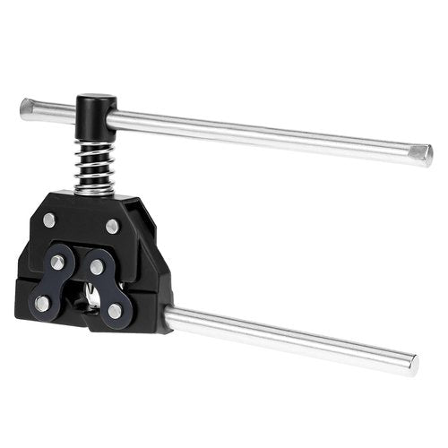 QWORK #25-60 Universal Roller Chain Tools Kit, Carbon Steel Chain Breaker, Cutter, Holder & Puller for Bicycles, Motorcycles, and ATVs