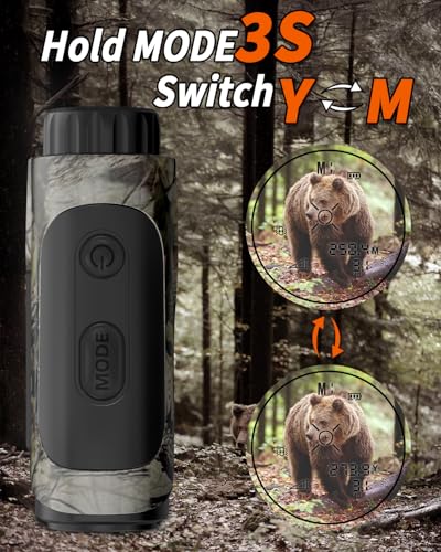 1500-Yard Rangefinder for Hunting with 4 Modes - Speed, Bow, Slope, Scan