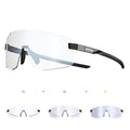 KAPVOE Photochromic Cycling Glasses for Men Women Sport Sunglasses UV Protection Driving Mountain Running MTB Frameless K341
