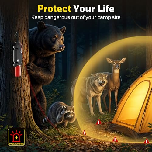 6 Pack Perimeter Trip Alarm with Screws for Outdoor Wildlife Deterrence, 12 Gauge