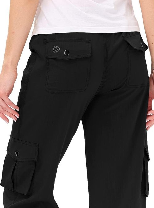 MoFiz Women's Capris - Lightweight Casual Pants with Pockets | Comfortable Loose Fit for Hiking
