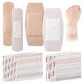 Silicone Bandages for Sensitive Skin - 100 Pcs, 2 Sizes, Painless & Reusable