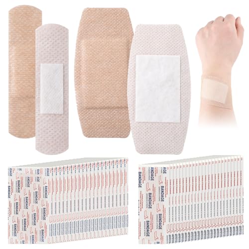 Silicone Bandages for Sensitive Skin - 100 Pcs, 2 Sizes, Painless & Reusable