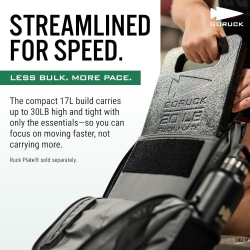 Black GORUCK Basic Rucker Tactical Backpack - Durable MOLLE Daypack
