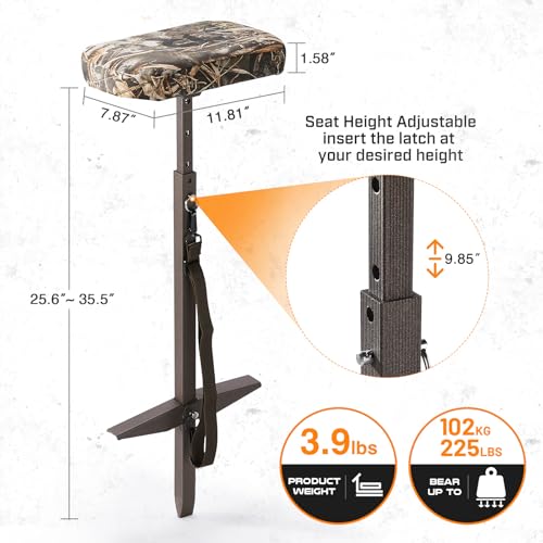 TR Camo-1 Marsh Hunting Seat with Padded Adjustable Mud Chair