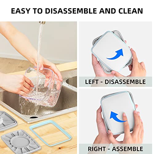 12 Pcs Airtight Food Storage Containers Set with Lids - Stackable Kitchen Organization