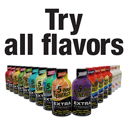 5-hour ENERGY Sour Apple Shot - Extra Strength Energy Drink 2oz, 24 Pack