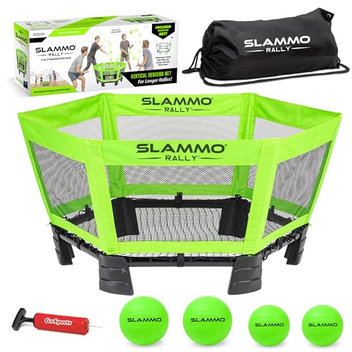 Slammo Rally Vertical Net Game Set - Original Roundnet with Longer Rallies