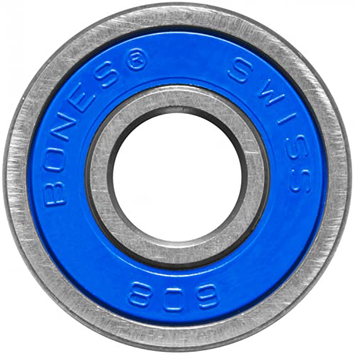 Bones Swiss 6 Skateboard Bearings 8-Pack for High-Speed Performance