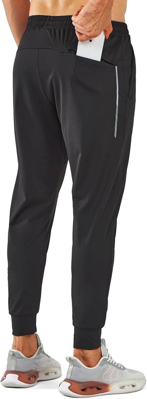 NORTHYARD Men's Athletic Jogger Pants - Comfortable Workout Sweatpants with Zipper Pockets | Gym Track Style